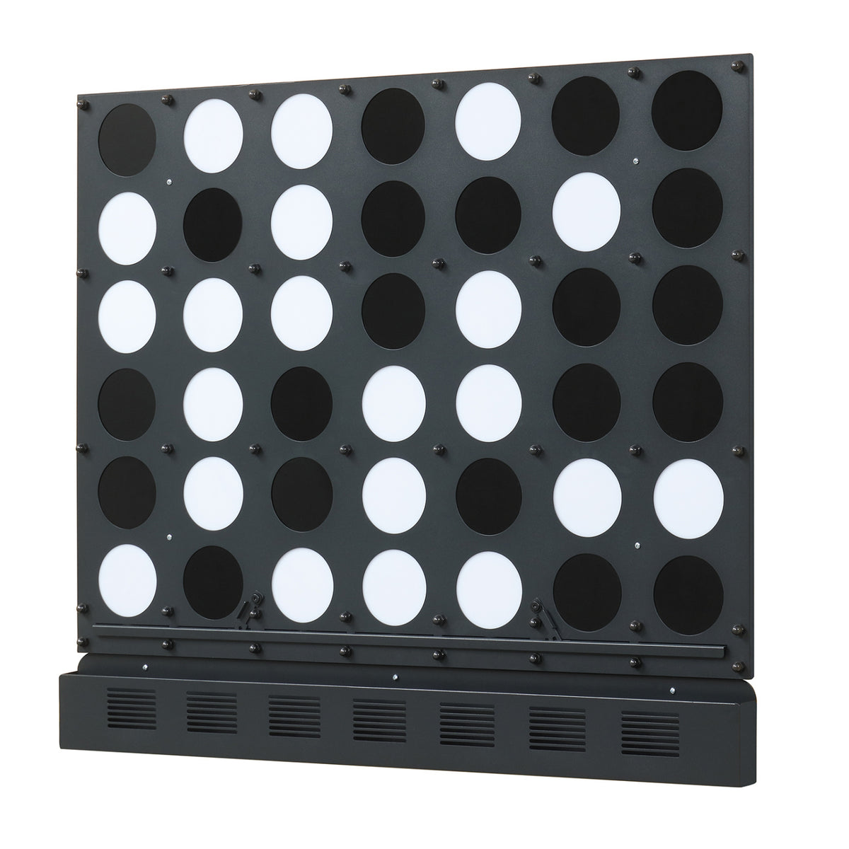 Wall-mounted Jumbo 4-in-a-Row Game with Acrylic Discs-Black view 4