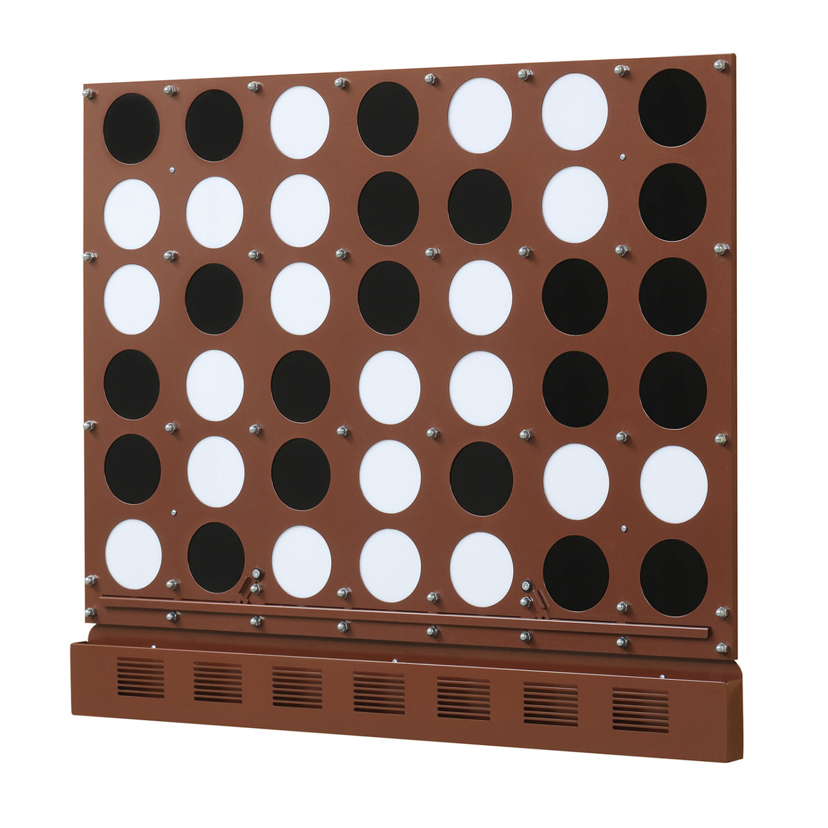 Wall-mounted Jumbo 4-in-a-Row Game with Acrylic Discs-Walnut view 4