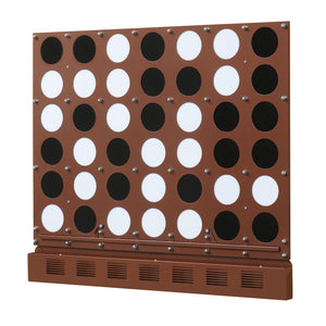 Wall-mounted Jumbo 4-in-a-Row Game with Acrylic Discs-Walnut view 4