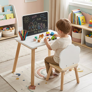 Weaning Table and Chair Set with Chalkboard view 4