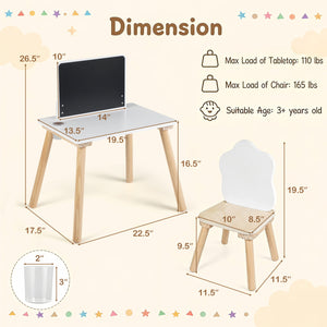 Weaning Table and Chair Set with Chalkboard view 6