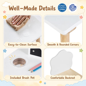 Weaning Table and Chair Set with Chalkboard view 8