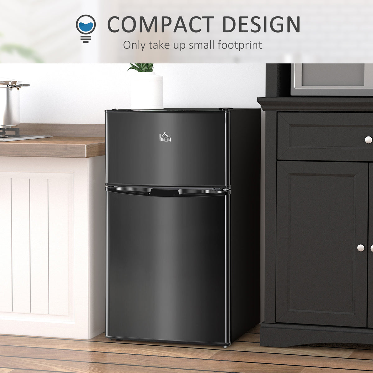 3.2 Cu Ft Compact Refrigerator, Mini Fridge with Freezer – view 6