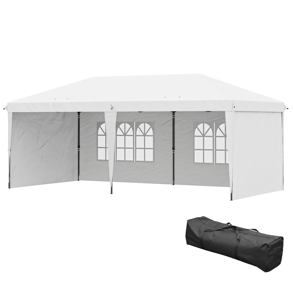 10' x 20' Outdoor Pop Up Canopy Tent Party Tent Instant Shelter W/ Carrying Bag, Blue – view 15