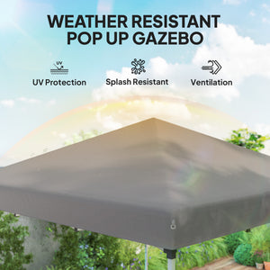 10' x 10' Pop Up Canopy with Sidewalls, Roller Bag, Height Adjustable Instant Tent for Outdoor, Garden – view 19