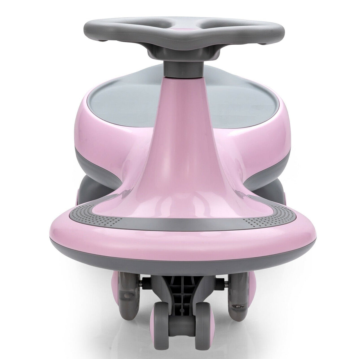 Wiggle Car Ride-on Toy with Flashing Wheels-Pink view 4