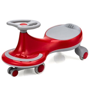 Wiggle Car Ride-on Toy with Flashing Wheels-Red view 4