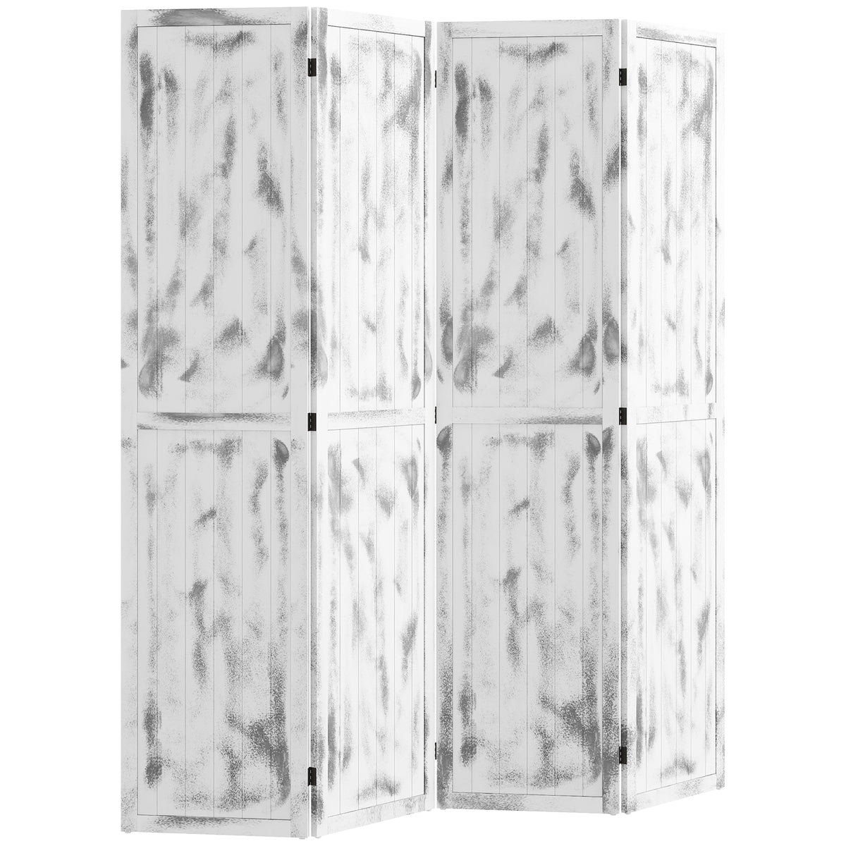 Screen Divider Room Divider Screen with Foldable Design for Indoor Bedroom Office 5.5' Rustic White