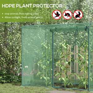 6.5 x 3.3ft Crop Cage, Garden Plant Protector with Single Zippered Door, Storage Bag and Ground Stakes – view 10