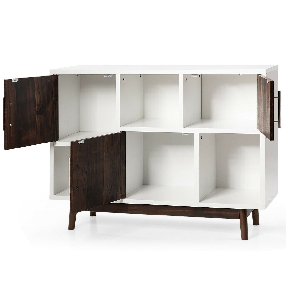 Wood Display Sideboard Storage Cabinet with Storage Compartments view 6