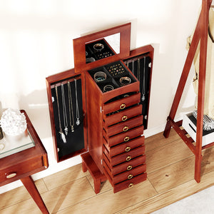 Large Capacity Jewelry Storage Cabinet with 9 Drawers view 3