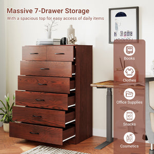 Wooden Chest of Drawers with Anti-toppling Device and Metal Handles view 6