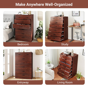 Wooden Chest of Drawers with Anti-toppling Device and Metal Handles view 8