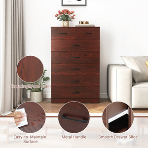 Wooden Chest of Drawers with Anti-toppling Device and Metal Handles view 9