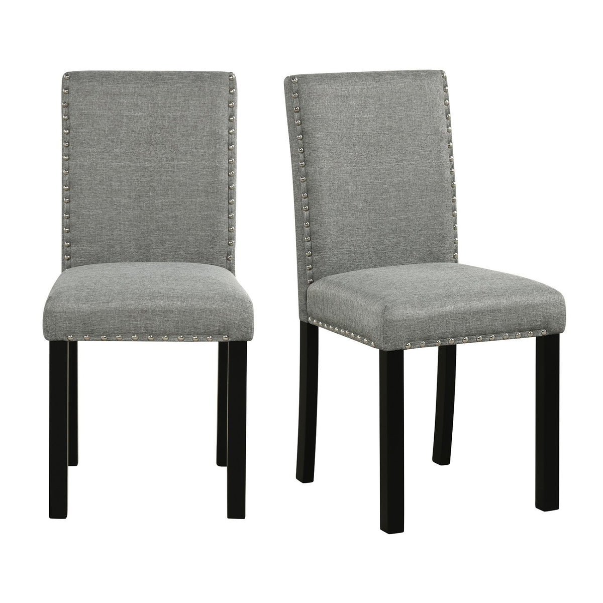 Wooden Dining Chairs Set of 2 with Bent Wood Legs