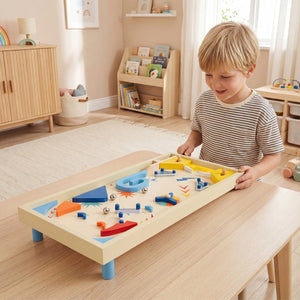Wooden Pinball Machine with 3 Balls for Kids 8+ and Adults view 3