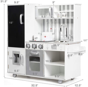 Wooden Pretend Play Kitchen Sets with Simulated Sound view 5