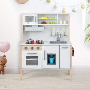 Wooden Pretend Play Kitchen Set for Toddlers-White view 6