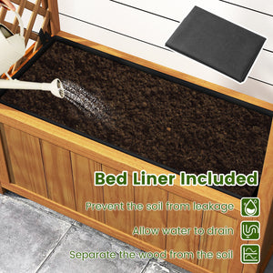 Wooden Raised Garden Bed with Lattice Trellis and Arched Roof-Orange view 8