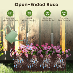 Wooden Raised Garden Bed with Lattice Trellis and Hanging Roof-Orange view 8
