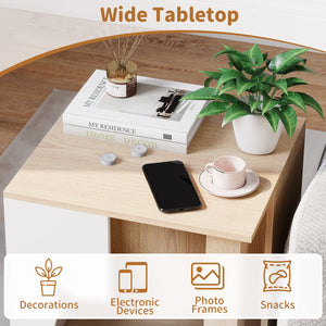 Wooden Semi-enclosed Cat Condo with Kitty Head-shaped Entry and Metal Legs-Natural view 8