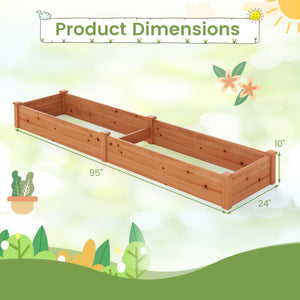Wooden Vegetable Raised Garden Bed for Backyard Balcony Patio-Orange view 5