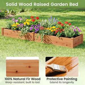 Wooden Vegetable Raised Garden Bed for Backyard Balcony Patio-Orange view 7
