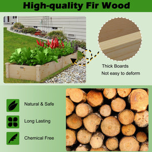 Wooden Vegetable Raised Garden Bed for Backyard Patio Balcony view 6