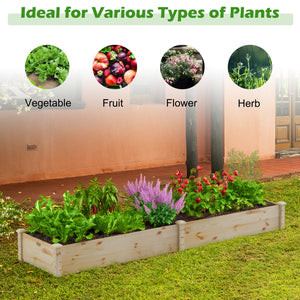 Wooden Vegetable Raised Garden Bed for Backyard Patio Balcony view 8