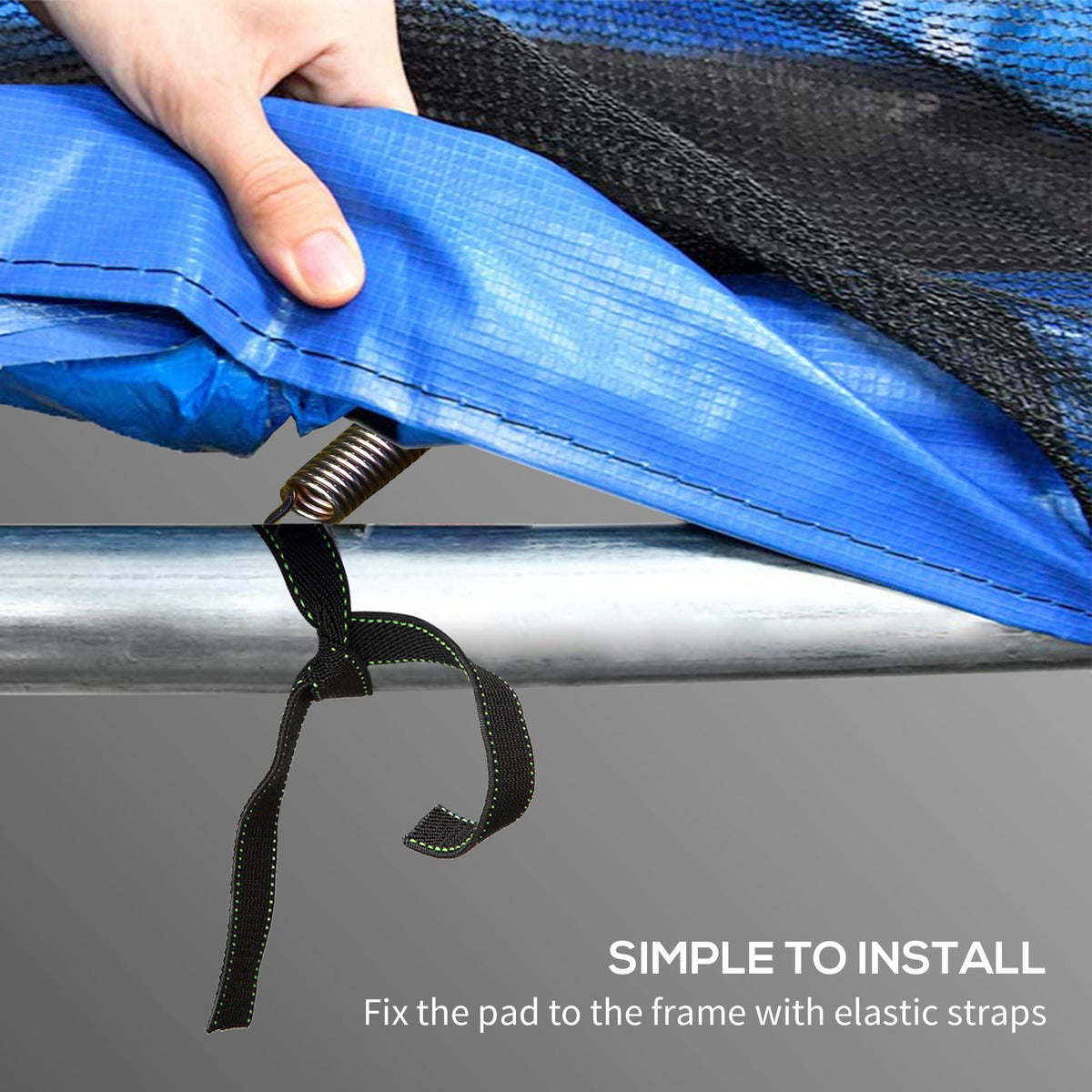 14FT Trampoline Spring Cover, Trampoline Pad Replacement, Waterproof and Tear-Resistant – view 8