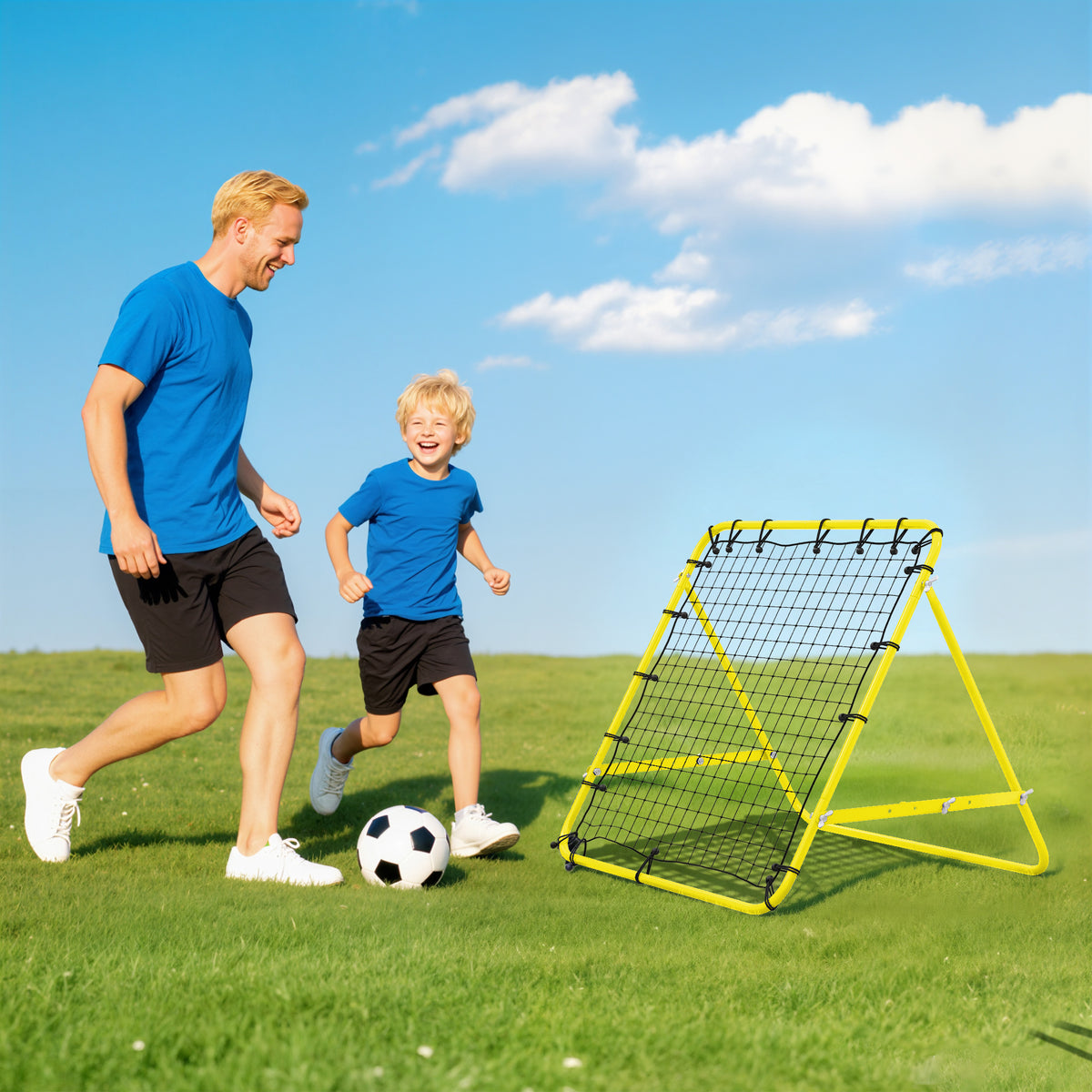 Volleyball Rebounder Net Football Training Aid Kickback Target Play Red – view 21