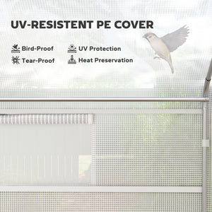 Walk-in Tunnel Greenhouse with Galvanized Steel Frame, Doors & Windows, Wind Resistant – view 10