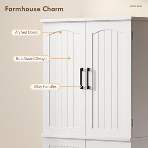 Tall Pantry Cabinet, 64" Storage Cabinet with Adjustable Shelves and 8 Door Spice Racks for Kitchen – view 12