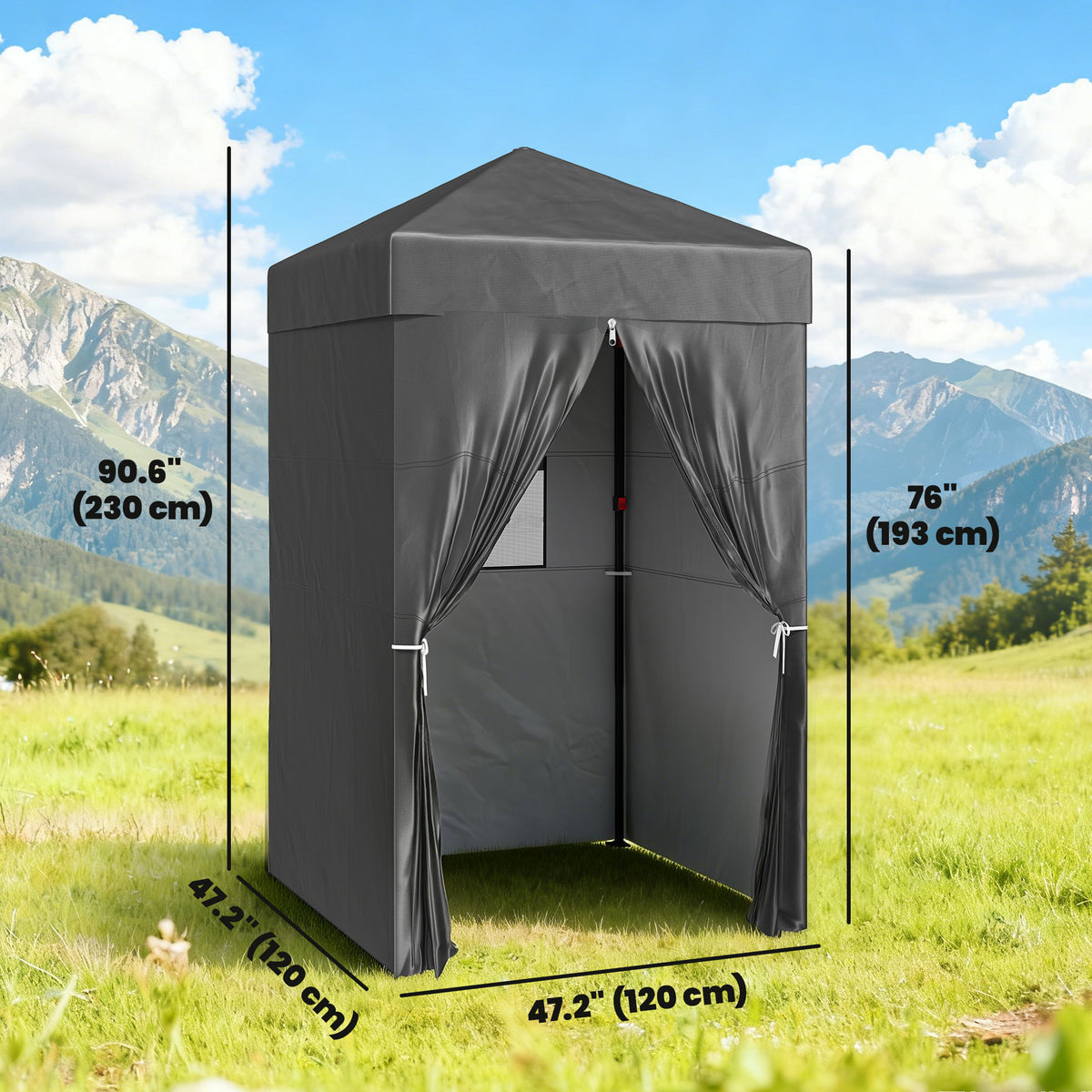4 x 4 ft Compact Pop Up Canopy Tent, UPF 50+ Changing Room – view 9
