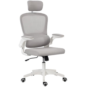 Ergonomic Mesh Office Chair, High Back Desk Chair with Rotatable Headrest, Flip-Up Armrests – view 8
