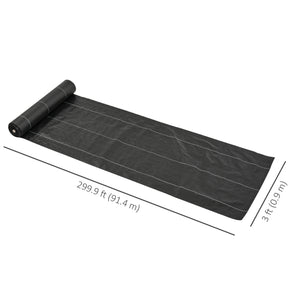 3ftx300ft Landscape Fabric, 4.6OZ Gardener Premium Weed Barrier Durable & Heavy-Duty Weed Block Gardening Mat, Easy Setup & Superior Weed Control Convenient Design