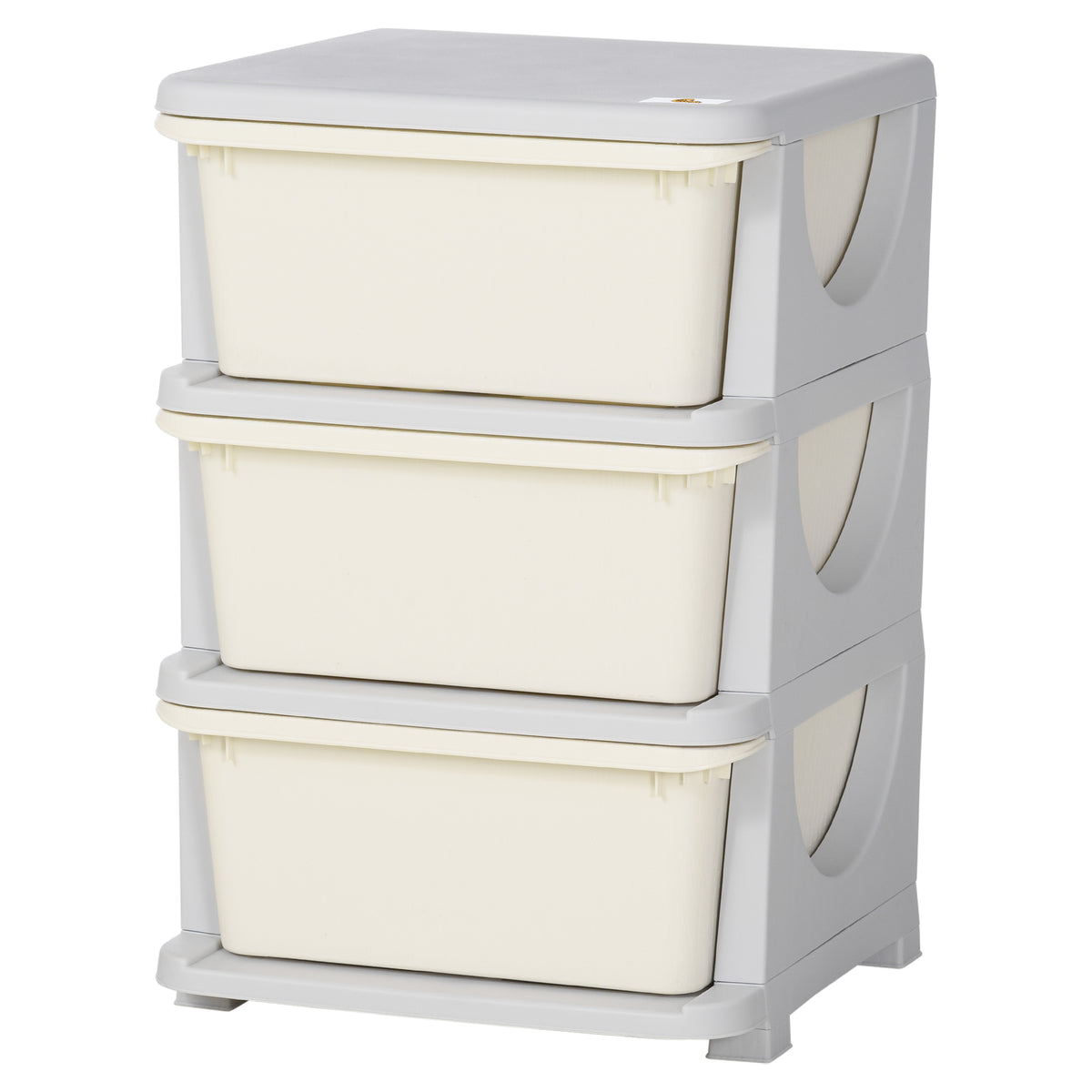 3 Tier Kids Toy Organizer and Storage Bins with 3 Plastic Drawers, Blue