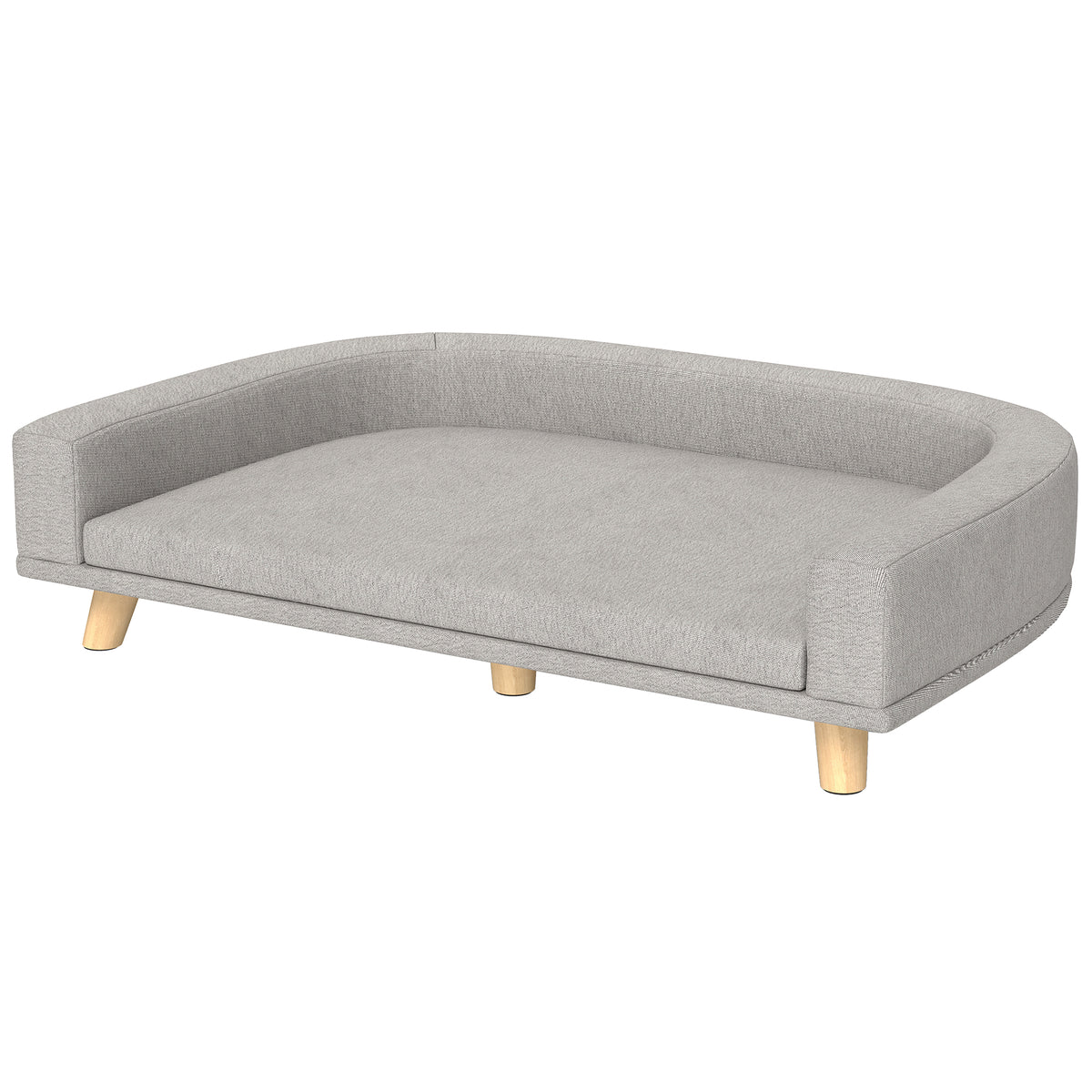 Dog Sofa for Large Dogs with Washable Cover, Anti-slip Foot Pads, Dark Grey – view 8