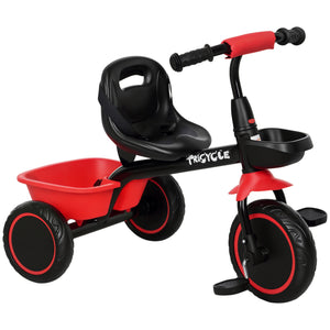 Large Kids Tricycle for Toddler 2-5 Year Old Girls and Boys, Toddler Trike Bike with Adjustable Seat