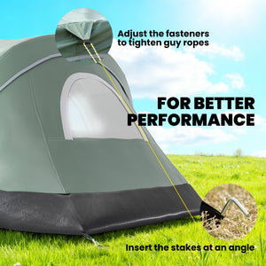 5 Person Family Tent, Outdoor Camping Tent with Lighting Hook, Carrying Bag for Camping – view 6