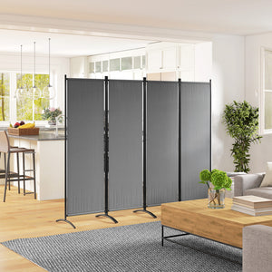 Folding Room Divider, Privacy Screen for Home Office Bedroom, 5.6FT Tall, Dark Grey – view 7