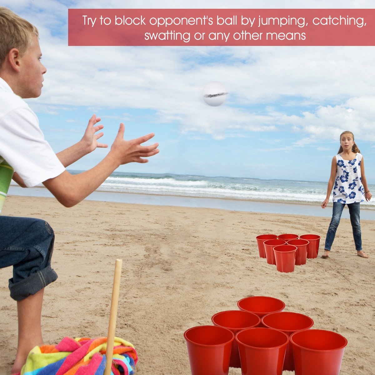 Yard Pong Giant Pong Game Set with Carry Bag view 3