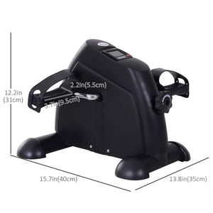 Soozier Portable Mini Pedal Exercise Bike Indoor Cycle Fitness Arm Leg w/ LCD Display