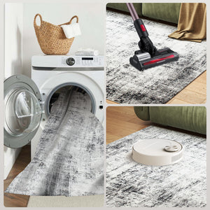 Area Rug for Living Room 5x7, Modern Abstract Machine Washable Rug, Non-Slip Carpet for Bedroom – view 7