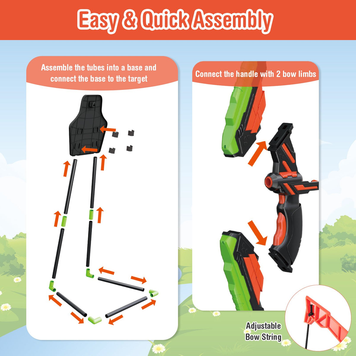 Youth Archery Bow Set with LED Light Up Bow and 20 Suction Cup Arrows for Kids view 8