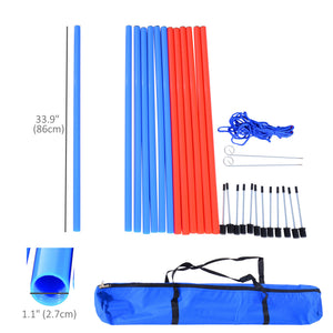 Dog Agility Equipment Set, Portable Dog Agility training equipment for Outdoor Play Run
