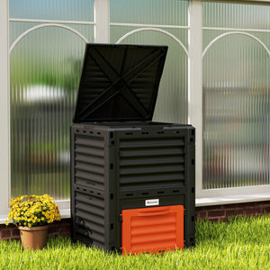 Garden Compost Bin Large Outdoor Compost Container 80 Gallon Fast Creation of Fertile Soil Aerating Compost – view 14