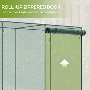 6.5 x 3.3ft Crop Cage, Garden Plant Protector with Single Zippered Door, Storage Bag and Ground Stakes – view 12