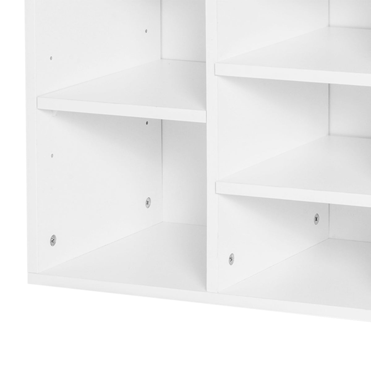 Shoe Bench with Storage, Upholstered Entryway Bench with Adjustable Shelves, Cushion for Living Room, Hallway, White